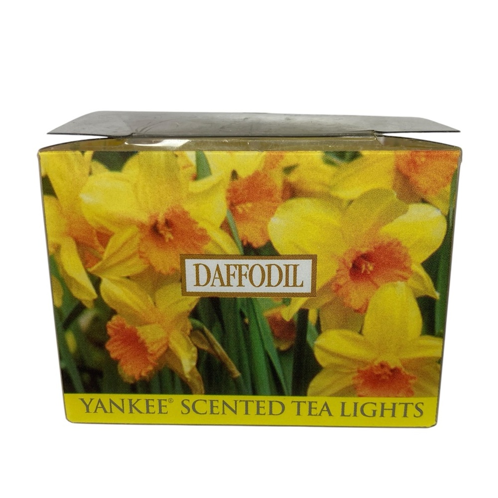 Yankee Candle Daffodil 12 Scented Tea Lights Yellow DISCONTINUED RETIRED